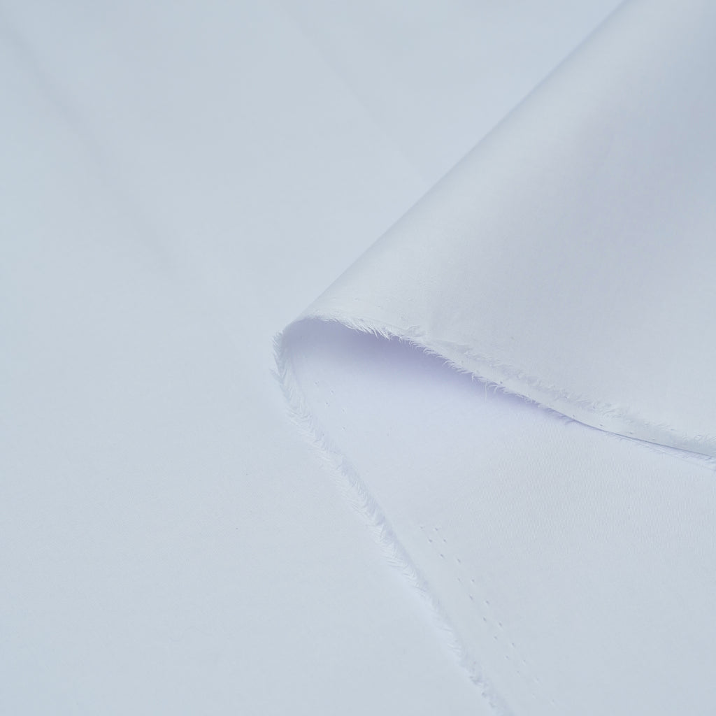 Premium Latha - Pure White - Mens Unstitched Fabrics Online